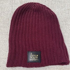 Love your melon maroon slouchy beanie